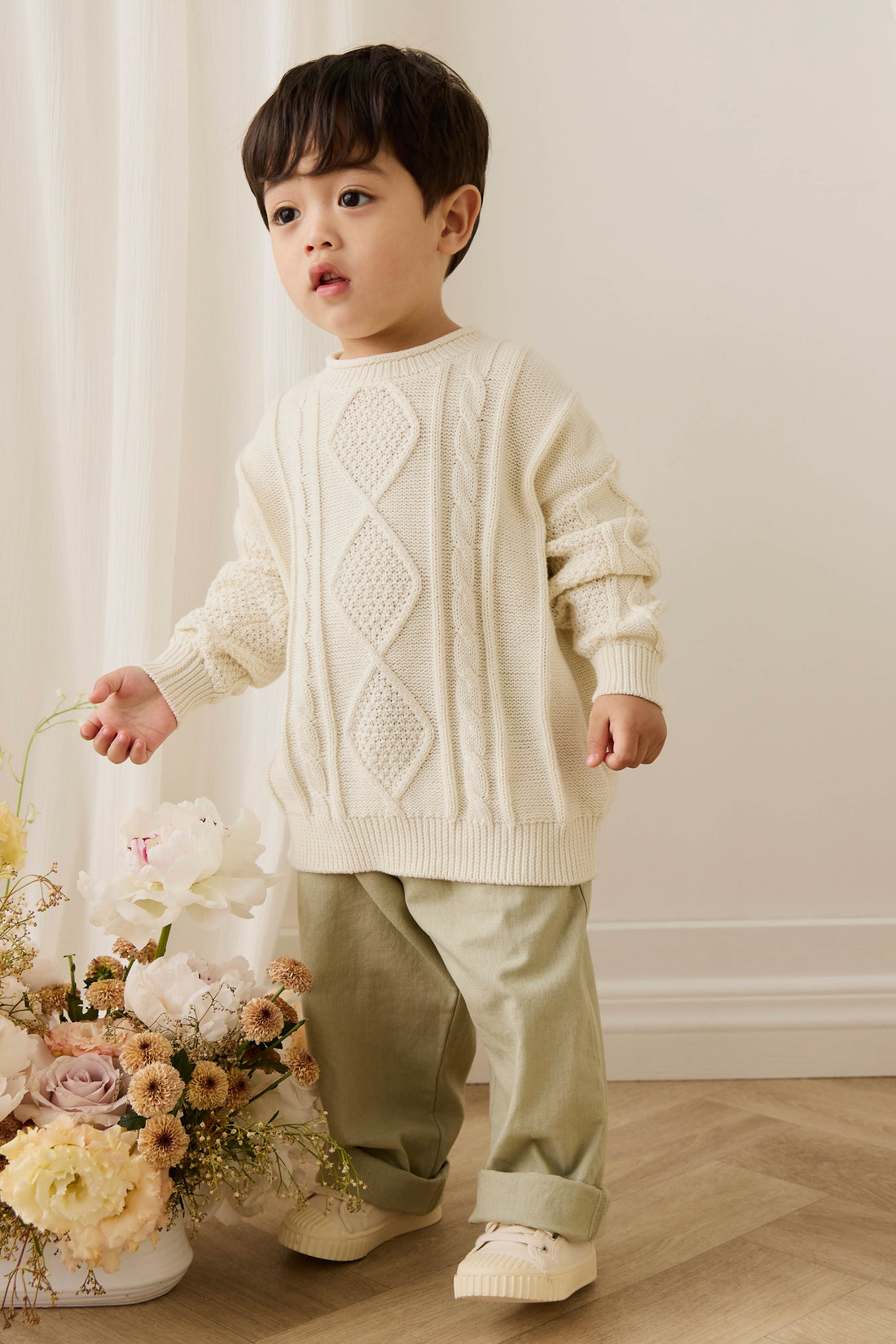 Sloan Jumper - Cloud Childrens Jumper from Jamie Kay Australia