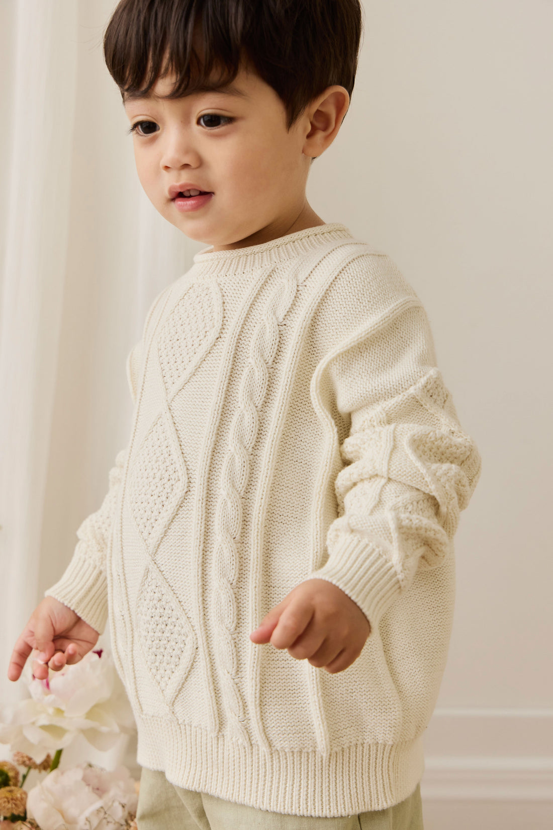 Sloan Jumper - Cloud Childrens Jumper from Jamie Kay Australia