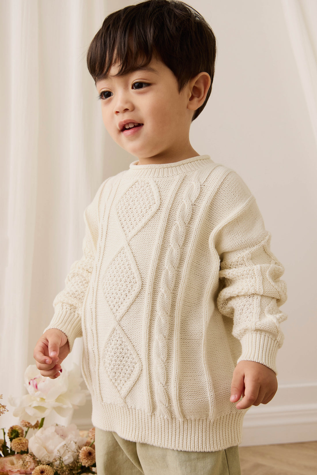 Sloan Jumper - Cloud Childrens Jumper from Jamie Kay Australia