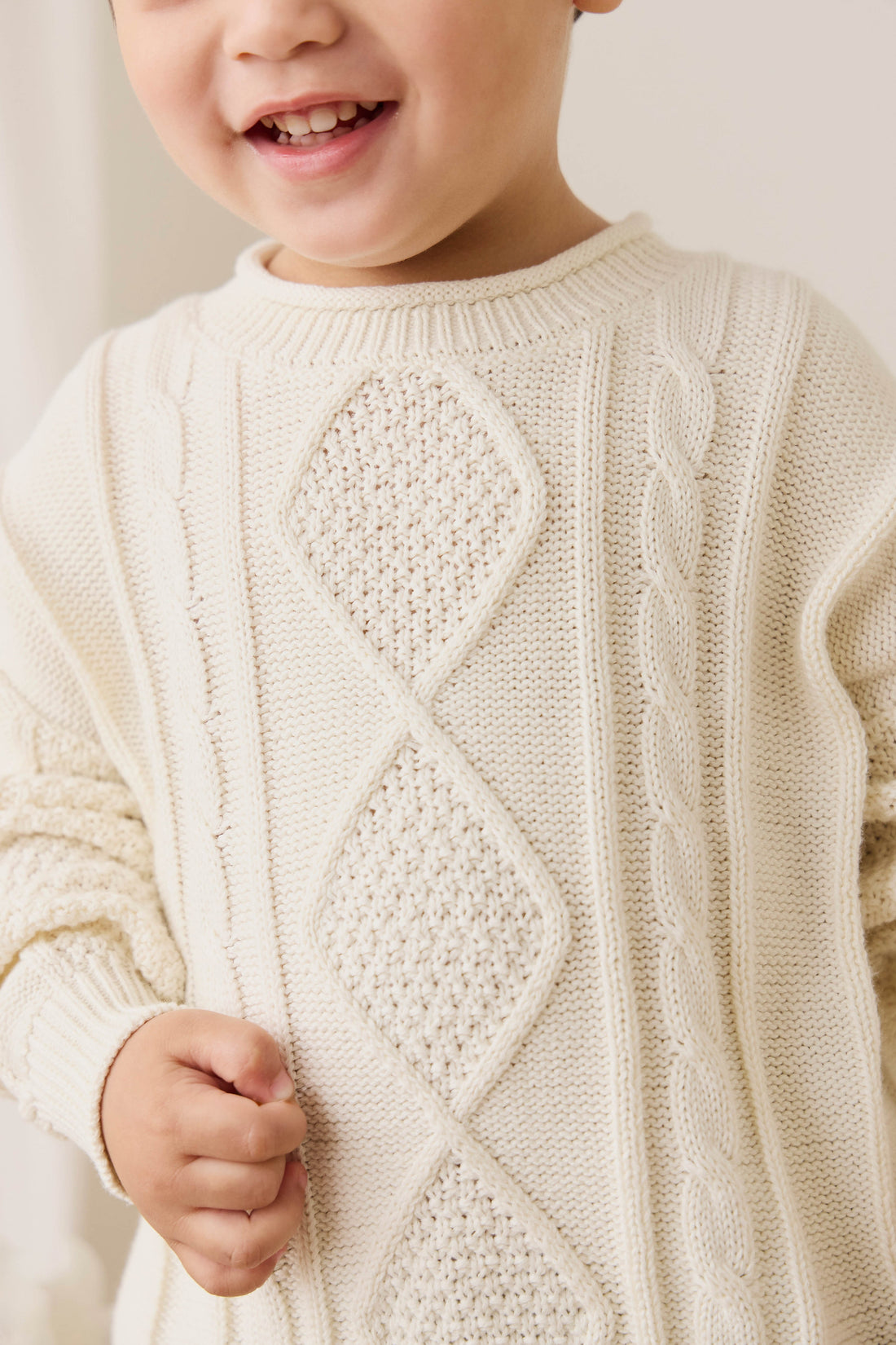 Sloan Jumper - Cloud Childrens Jumper from Jamie Kay Australia