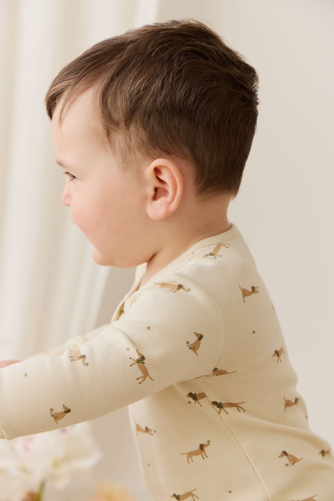 Organic Cotton Reese Zip Onepiece - Play Ball Cassava Childrens Onepiece from Jamie Kay Australia