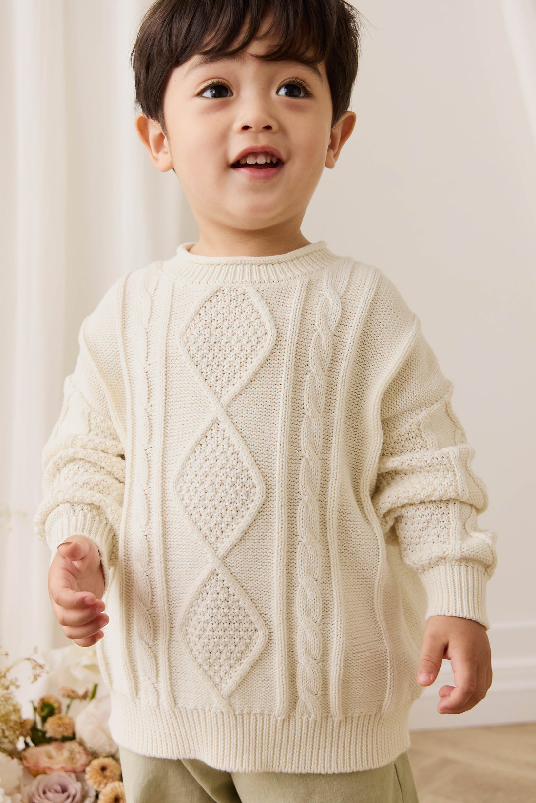 Sloan Jumper - Cloud Childrens Jumper from Jamie Kay Australia
