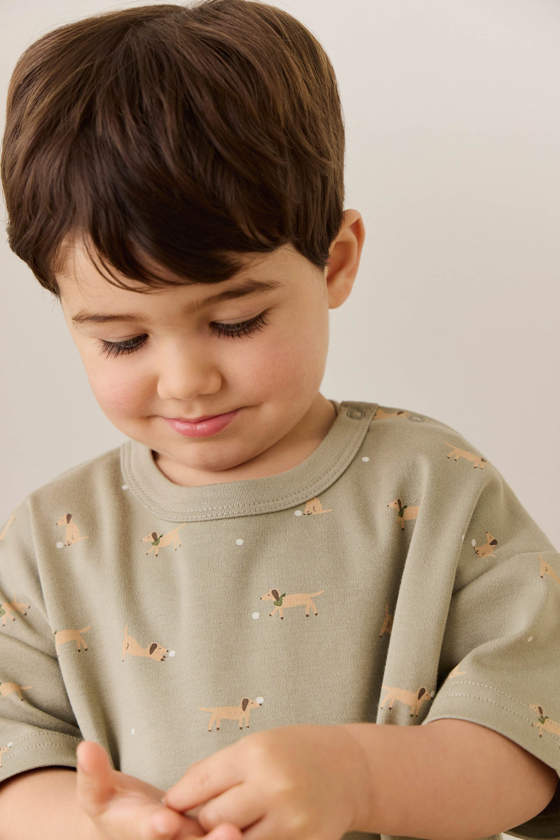 Pima Cotton Wesley Tee - Play Ball Vert Childrens Top from Jamie Kay Australia