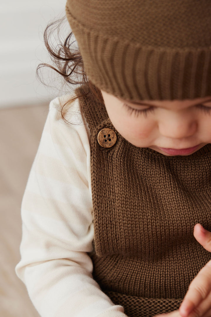 Alex Knitted Hat - Dark Anise Childrens Hat from Jamie Kay Australia