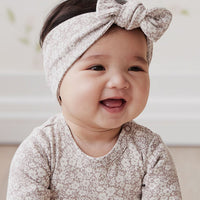 Organic Cotton Headband - Greta Floral Bark Childrens Headband from Jamie Kay Australia