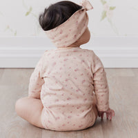 Organic Cotton Headband - Cindy Whisper Pink Childrens Headband from Jamie Kay Australia