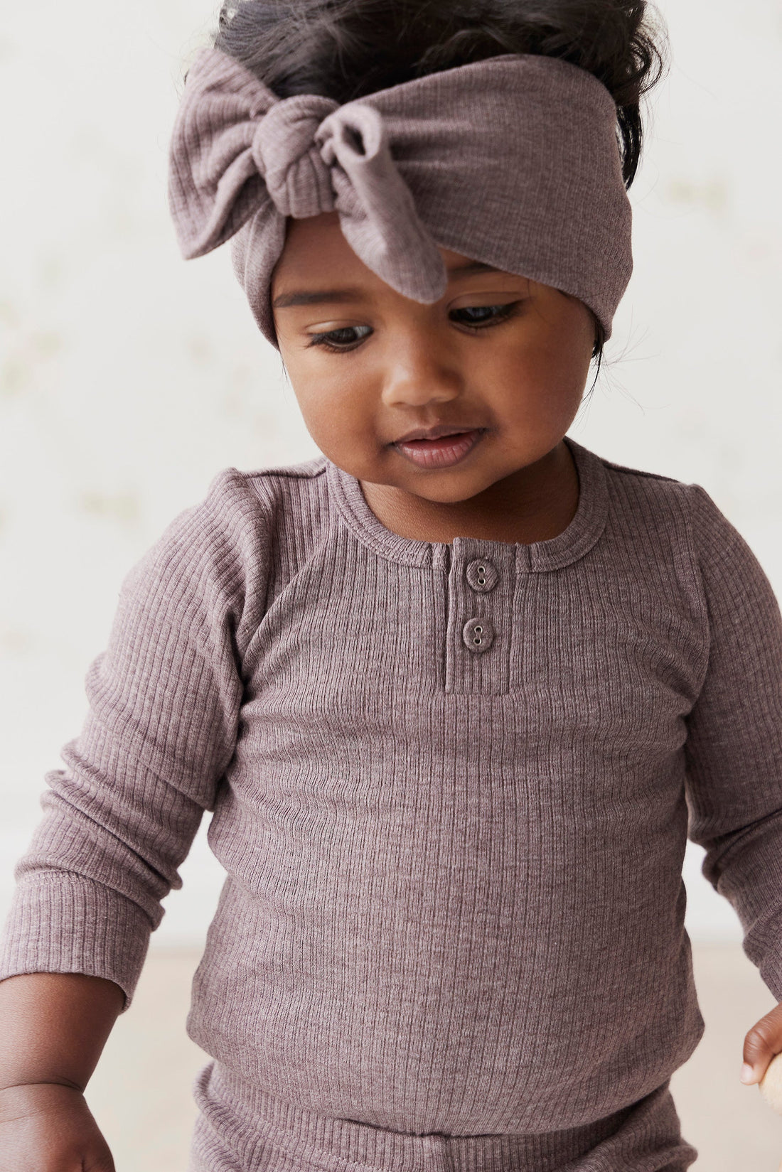 Organic Cotton Modal Headband - Truffle Marle Childrens Headband from Jamie Kay Australia