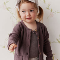 Organic Cotton Headband - Greta Floral Bark Childrens Headband from Jamie Kay Australia