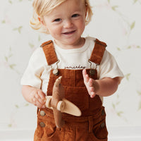 Casey Cord Short Overall - Cinnamon Childrens Overall from Jamie Kay Australia