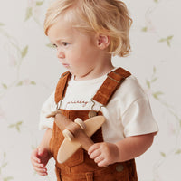 Casey Cord Short Overall - Cinnamon Childrens Overall from Jamie Kay Australia