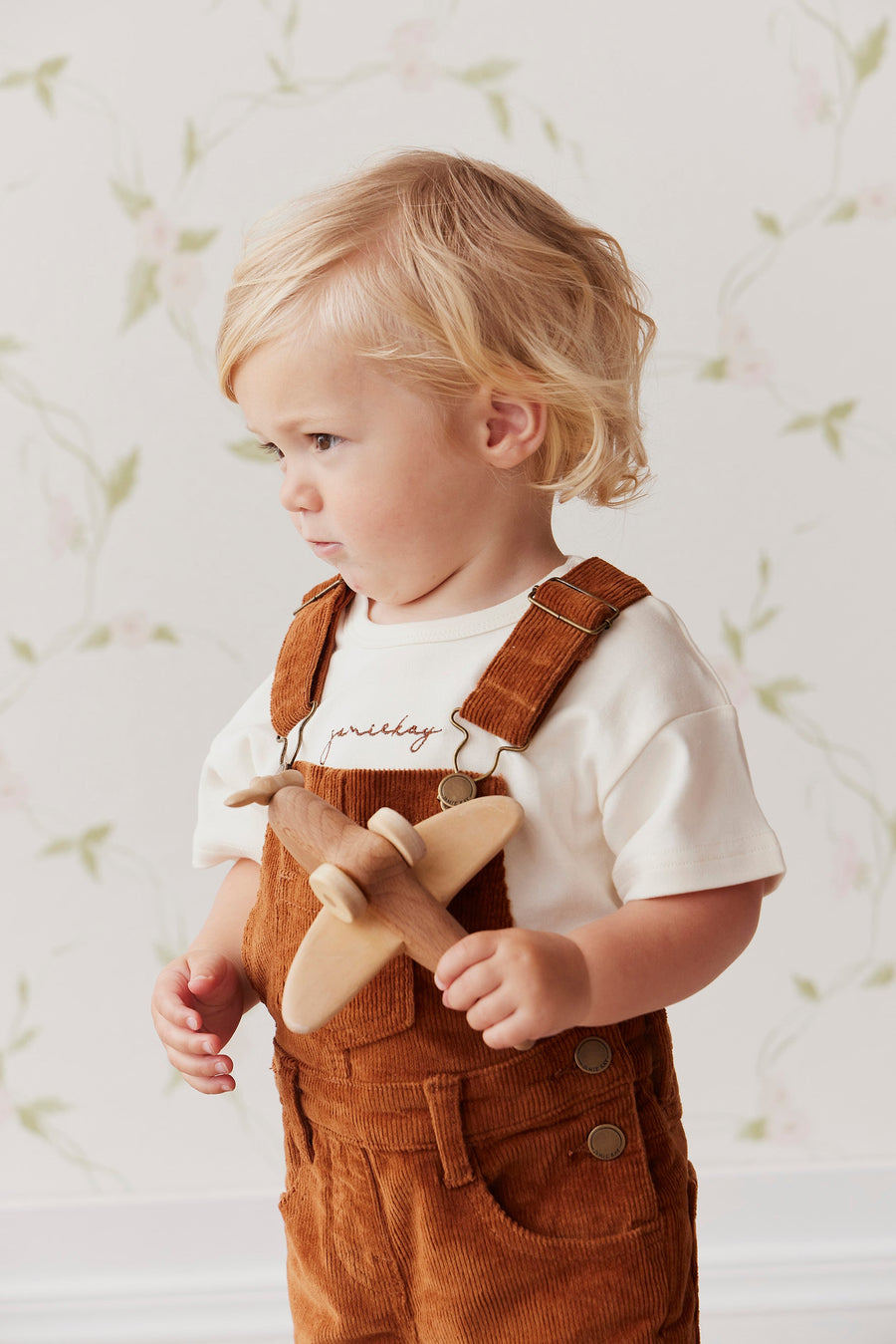 Casey Cord Short Overall - Cinnamon Childrens Overall from Jamie Kay Australia