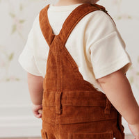 Casey Cord Short Overall - Cinnamon Childrens Overall from Jamie Kay Australia