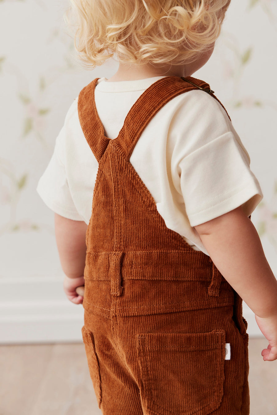 Casey Cord Short Overall - Cinnamon Childrens Overall from Jamie Kay Australia