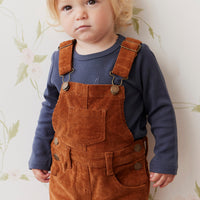 Casey Cord Short Overall - Cinnamon Childrens Overall from Jamie Kay Australia