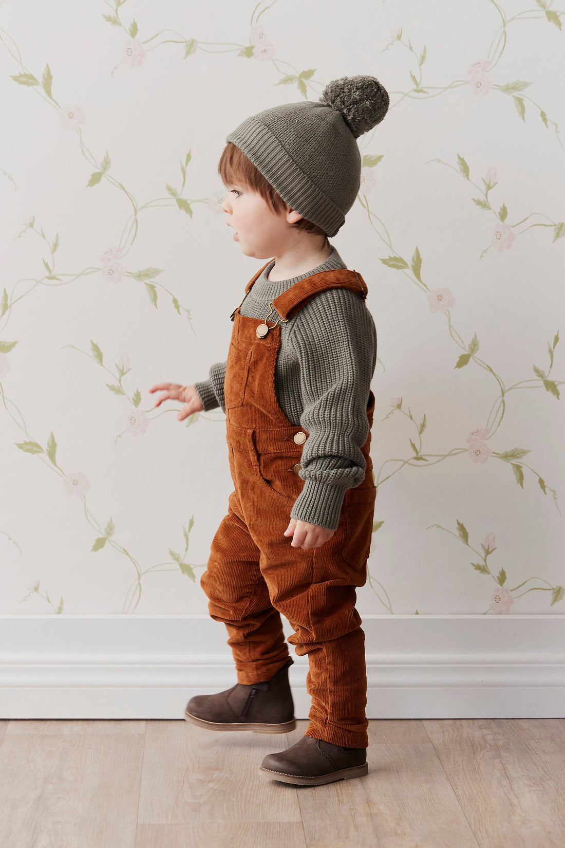 Jordie Cord Overall - Cinnamon Childrens Overall from Jamie Kay Australia