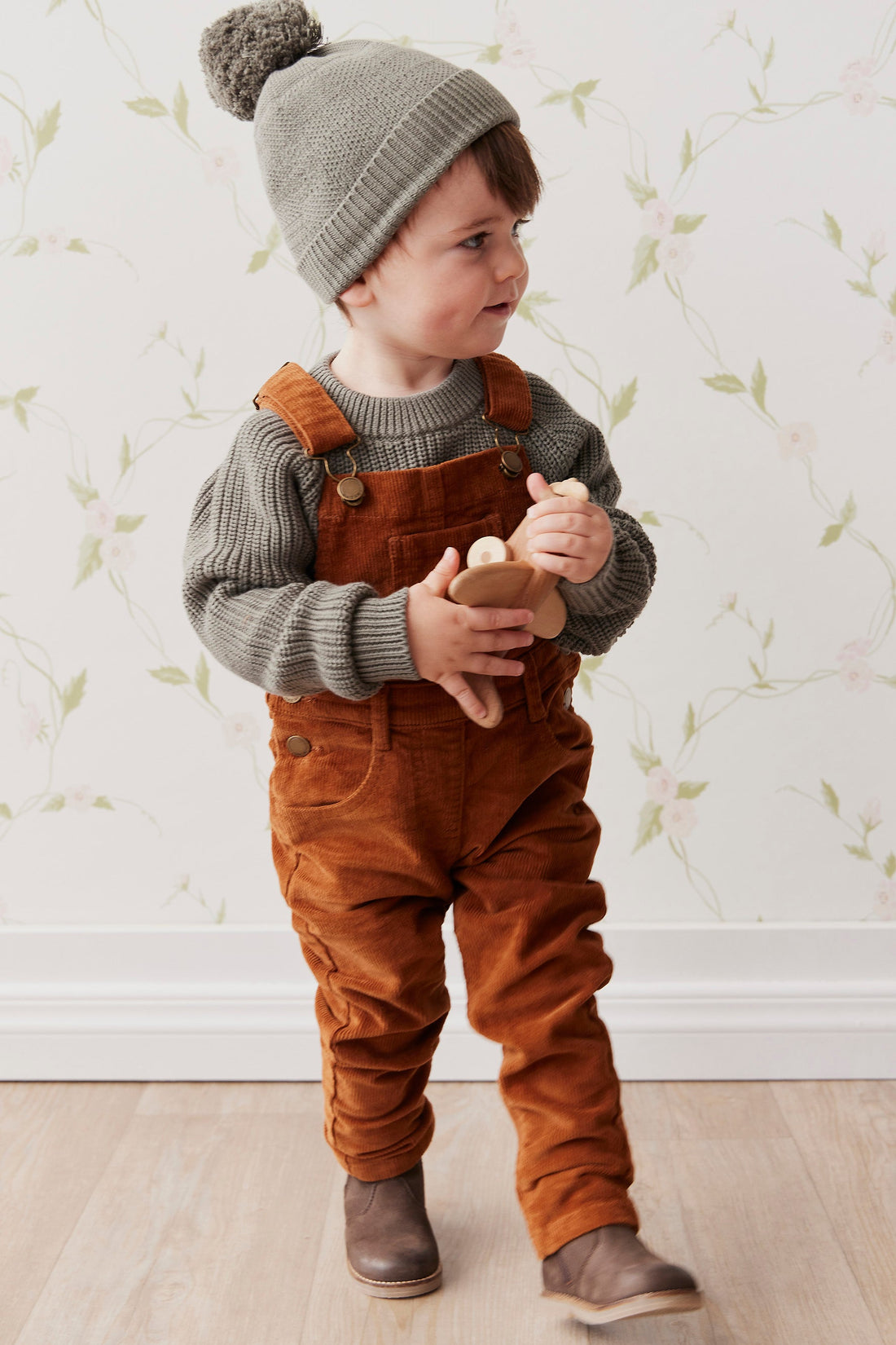 Jordie Cord Overall - Cinnamon Childrens Overall from Jamie Kay Australia