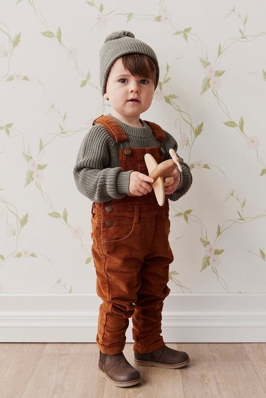 Jordie Cord Overall - Cinnamon Childrens Overall from Jamie Kay Australia