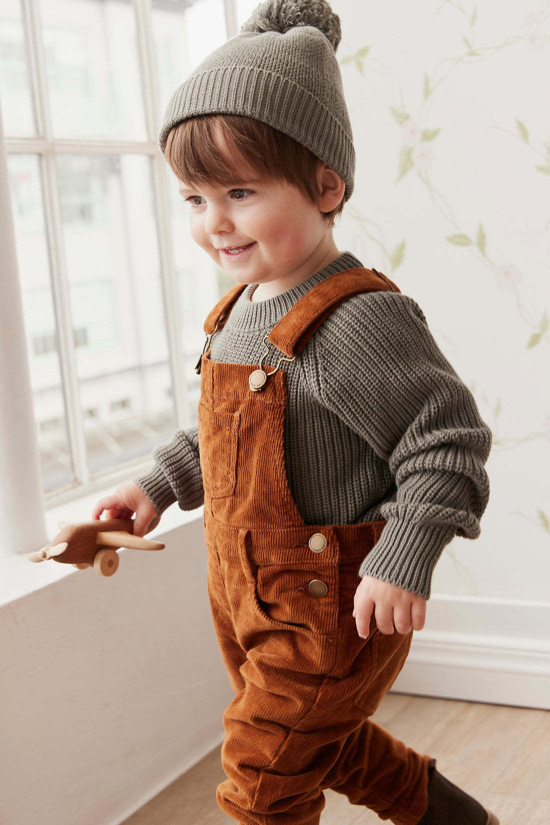 Jordie Cord Overall - Cinnamon Childrens Overall from Jamie Kay Australia