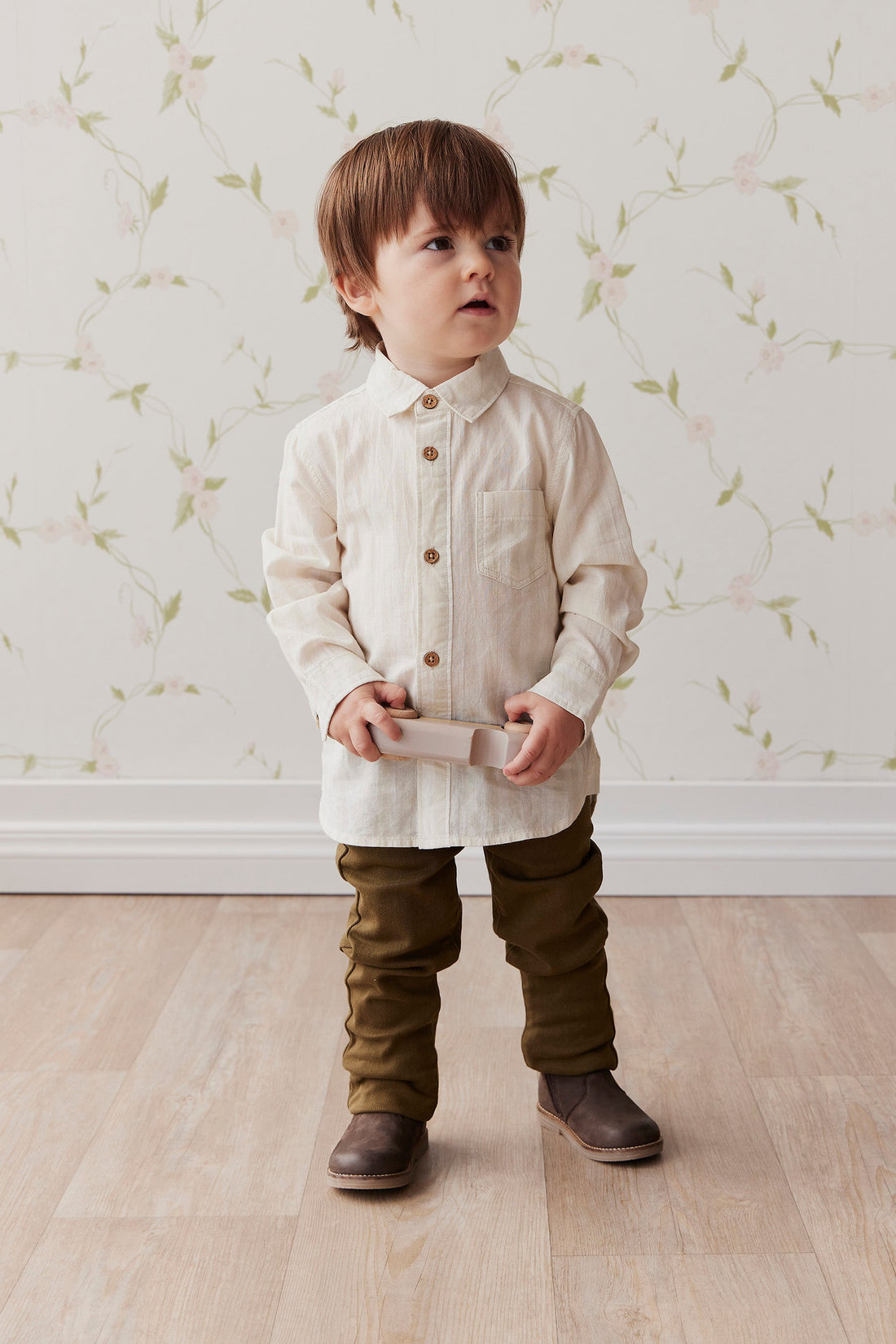 Austin Woven Pant - Dark Anise Childrens Pant from Jamie Kay Australia