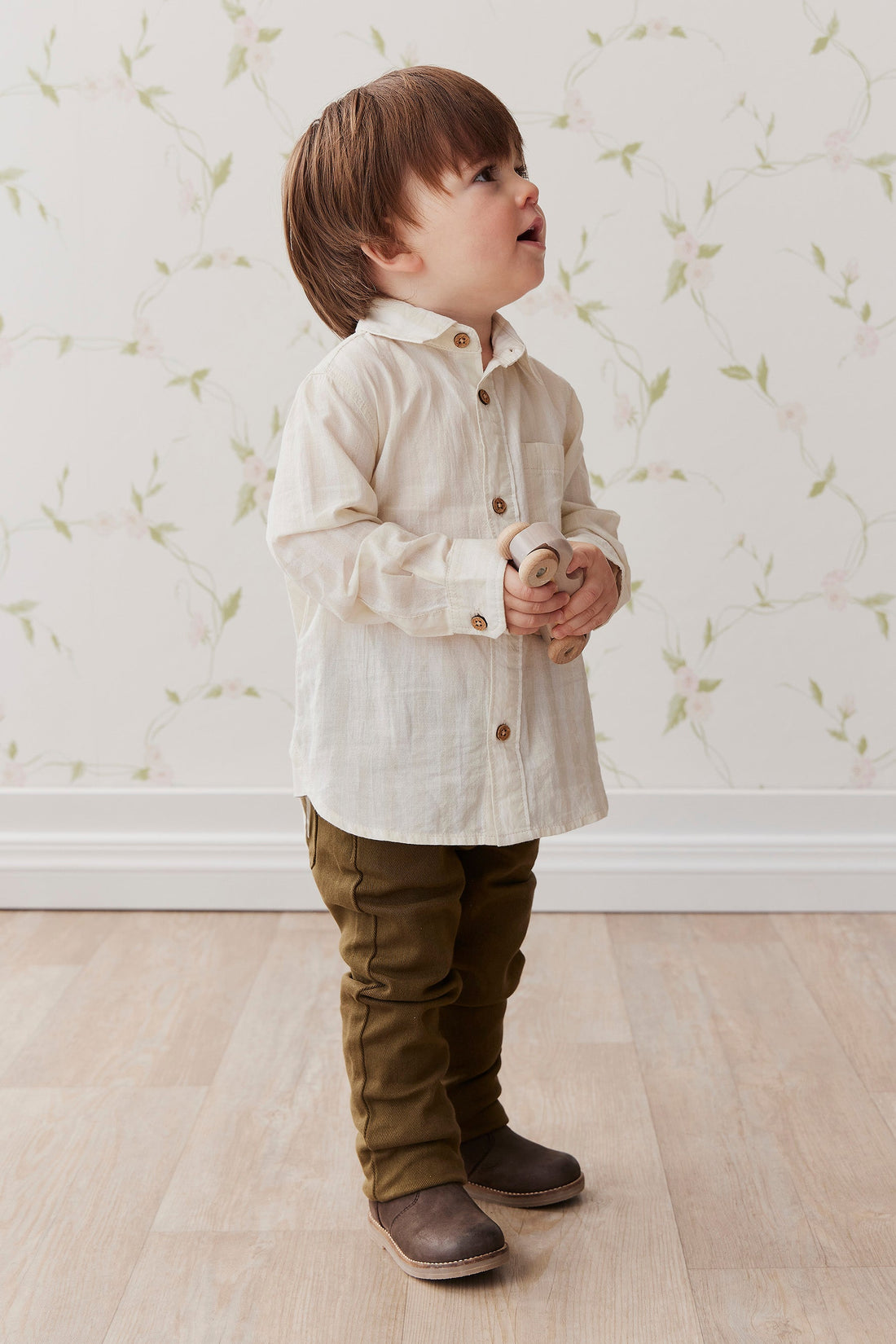 Austin Woven Pant - Dark Anise Childrens Pant from Jamie Kay Australia