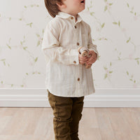 Austin Woven Pant - Dark Anise Childrens Pant from Jamie Kay Australia