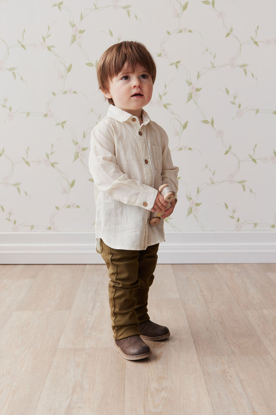 Austin Woven Pant - Dark Anise Childrens Pant from Jamie Kay Australia