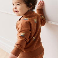 Organic Cotton Tao Sweatshirt - Cosy Bobbie Ginger Childrens Top from Jamie Kay Australia