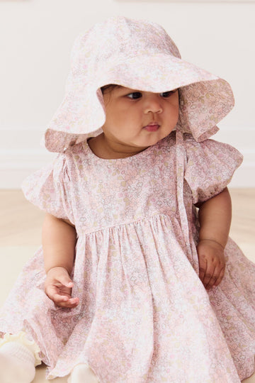 Organic Cotton Noelle Hat - Chloe Mauve Childrens Hat from Jamie Kay Australia