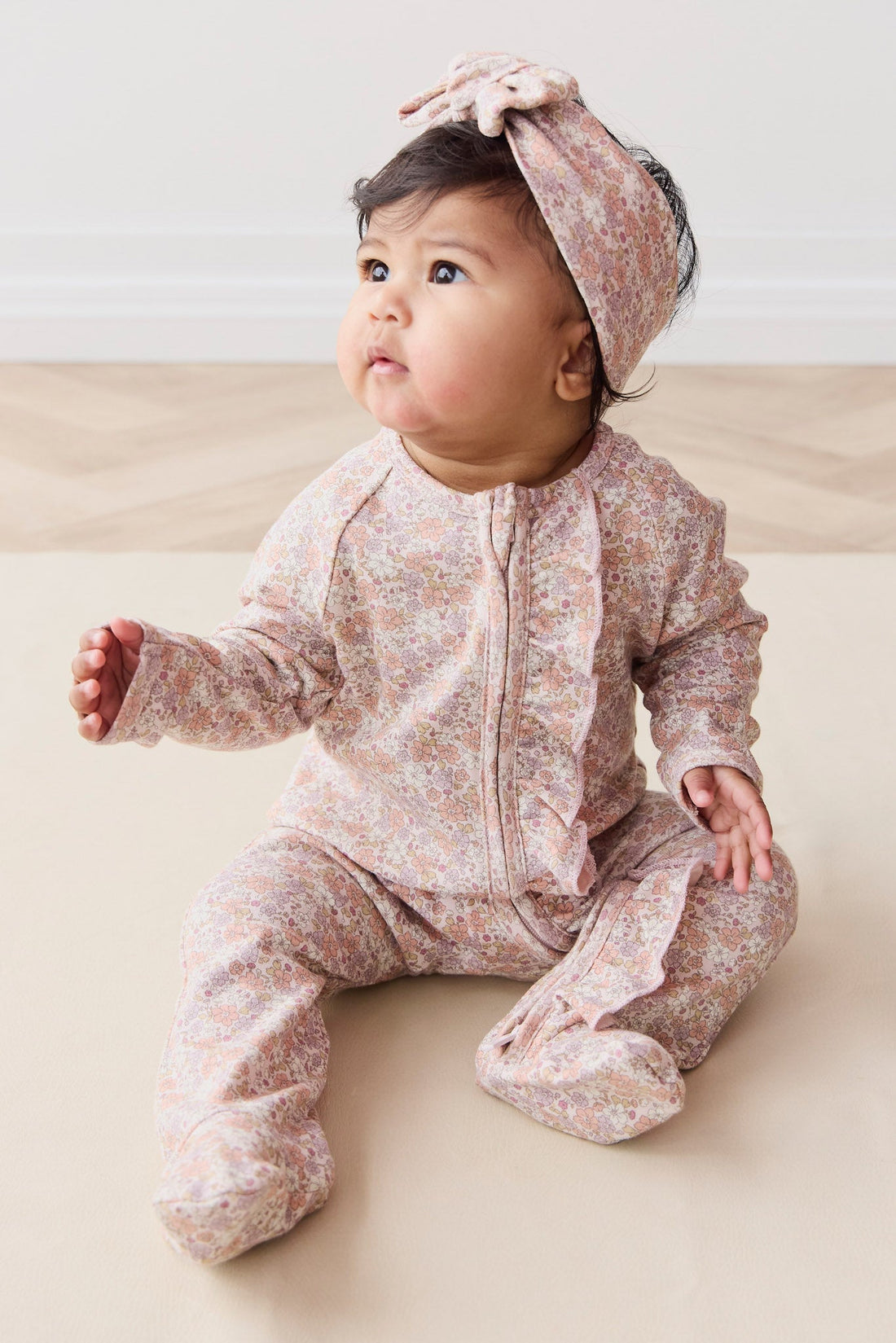 Organic Cotton Melanie Onepiece - Chloe Mauve Childrens Onepiece from Jamie Kay Australia