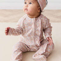 Organic Cotton Melanie Onepiece - Chloe Mauve Childrens Onepiece from Jamie Kay Australia