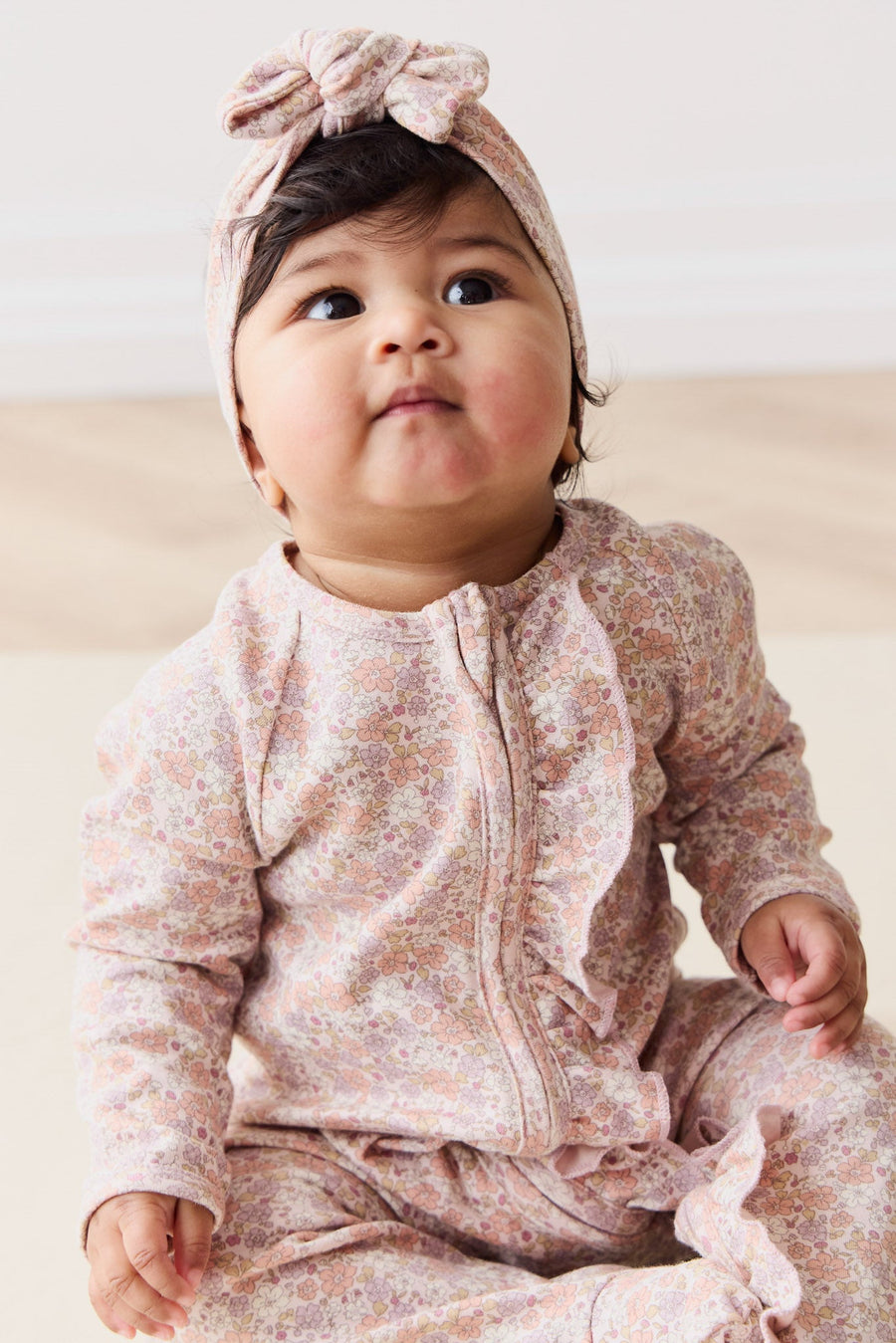 Organic Cotton Melanie Onepiece - Chloe Mauve Childrens Onepiece from Jamie Kay Australia