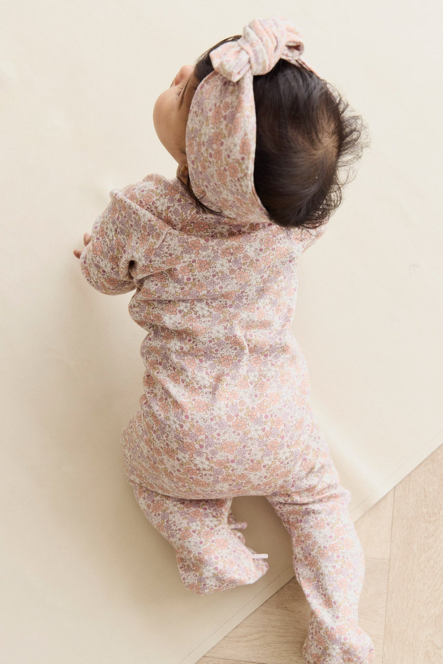 Organic Cotton Melanie Onepiece - Chloe Mauve Childrens Onepiece from Jamie Kay Australia