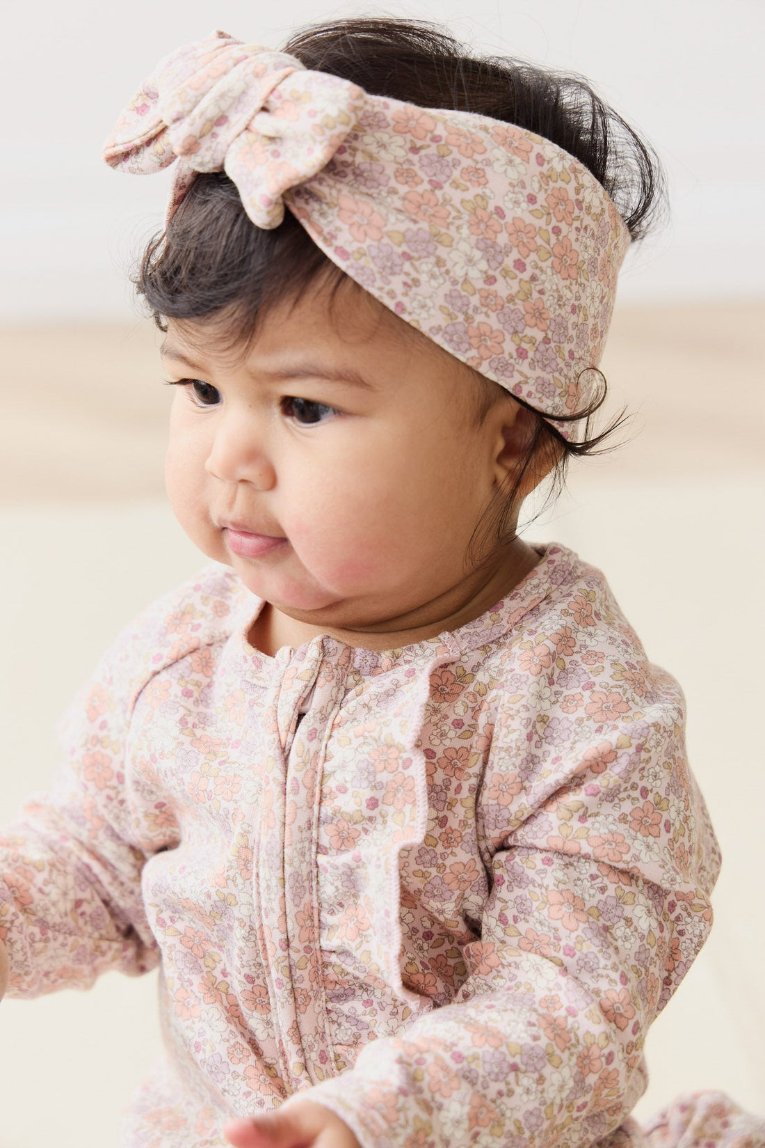 Organic Cotton Melanie Onepiece - Chloe Mauve Childrens Onepiece from Jamie Kay Australia