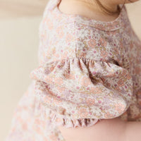 Organic Cotton Camille Top - Chloe Mauve Childrens Top from Jamie Kay Australia