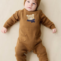 Theo Onepiece - Cosy Bobbie Autumn Bronze Childrens Onepiece from Jamie Kay Australia