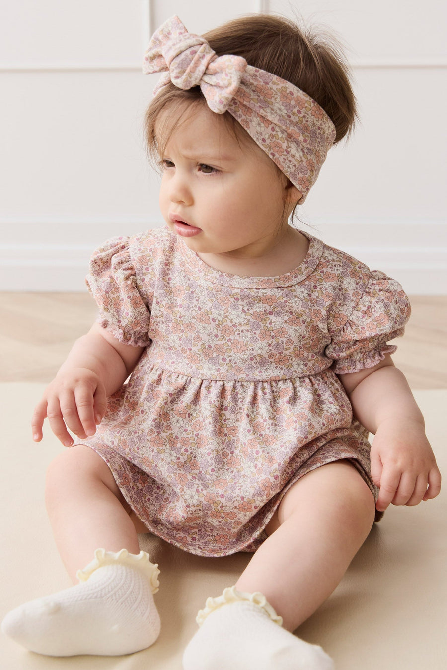 Organic Cotton Camille Top - Chloe Mauve Childrens Top from Jamie Kay Australia