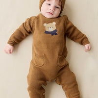 Theo Onepiece - Cosy Bobbie Autumn Bronze Childrens Onepiece from Jamie Kay Australia