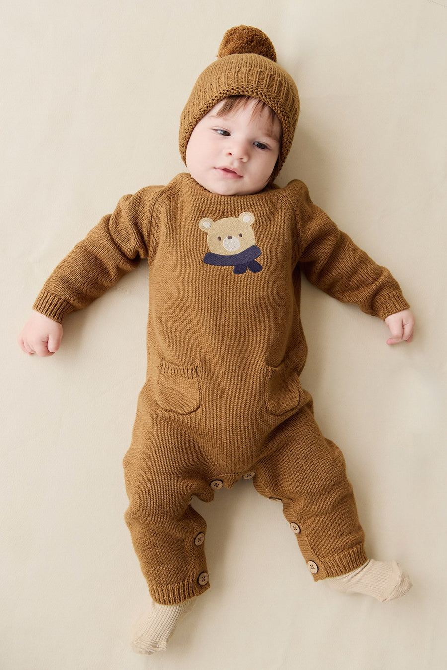 Theo Onepiece - Cosy Bobbie Autumn Bronze Childrens Onepiece from Jamie Kay Australia