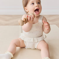 Celine Bloomer - Whisper White Little Love Childrens Bloomer from Jamie Kay Australia