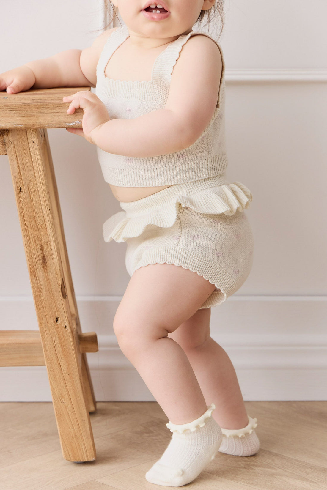 Celine Bloomer - Whisper White Little Love Childrens Bloomer from Jamie Kay Australia