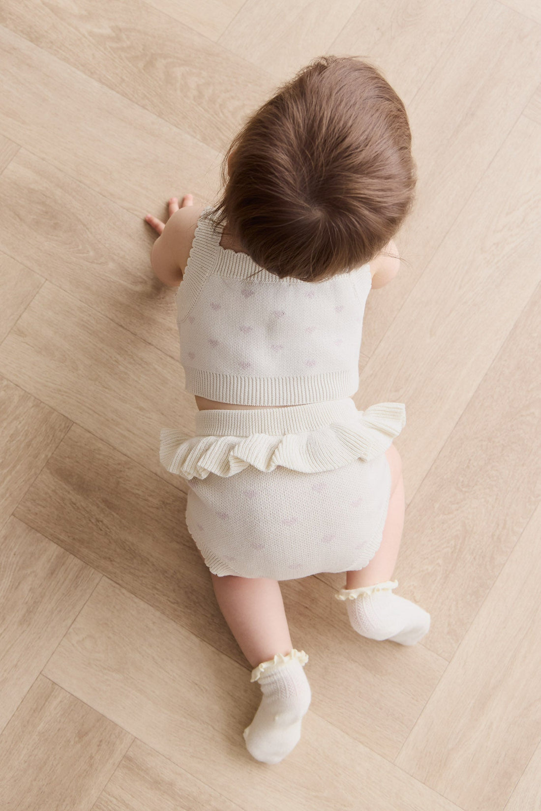 Celine Bloomer - Whisper White Little Love Childrens Bloomer from Jamie Kay Australia