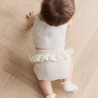 Celine Bloomer - Whisper White Little Love Childrens Bloomer from Jamie Kay Australia