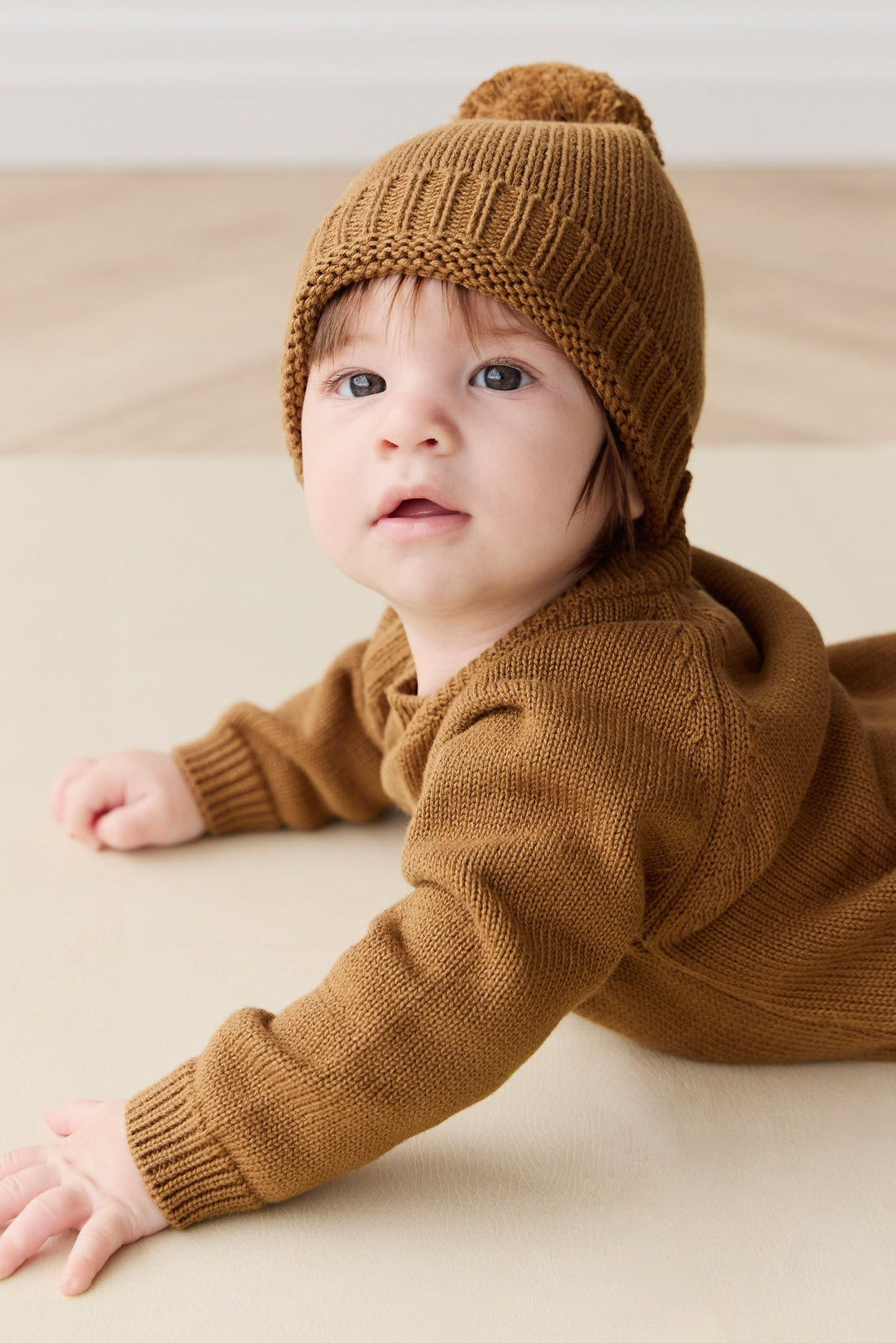 Theo Onepiece - Cosy Bobbie Autumn Bronze Childrens Onepiece from Jamie Kay Australia