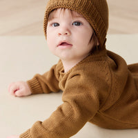 Theo Onepiece - Cosy Bobbie Autumn Bronze Childrens Onepiece from Jamie Kay Australia