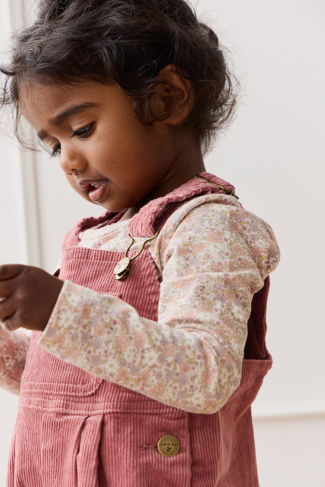 Organic Cotton Long Sleeve Top - Chloe Mauve Childrens Dress from Jamie Kay Australia