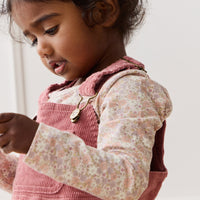 Organic Cotton Long Sleeve Top - Chloe Mauve Childrens Dress from Jamie Kay Australia