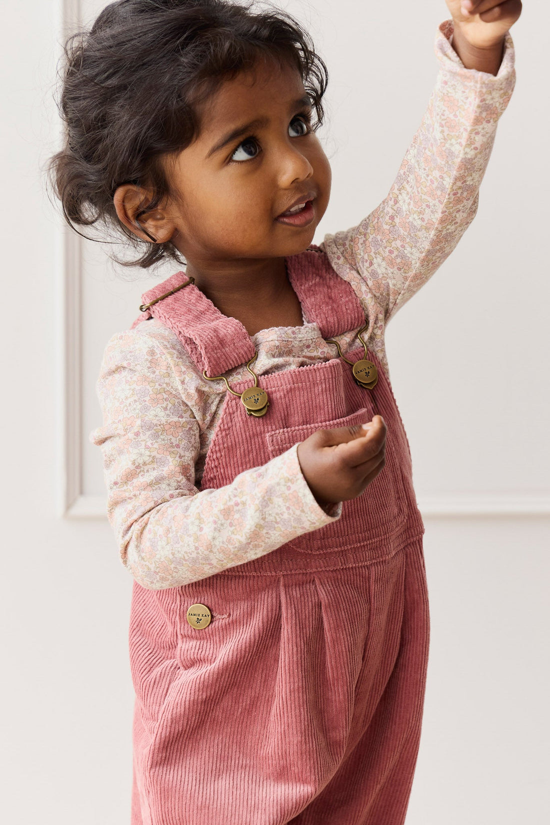 Organic Cotton Long Sleeve Top - Chloe Mauve Childrens Dress from Jamie Kay Australia