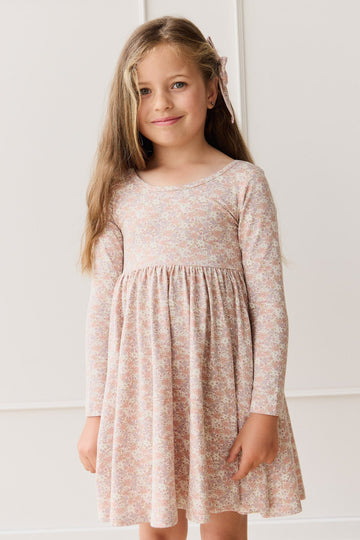 Organic Cotton Tallulah Dress - Chloe Mauve Childrens Dress from Jamie Kay Australia