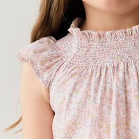 Organic Cotton Tamara Top - Chloe Mauve Childrens Top from Jamie Kay Australia