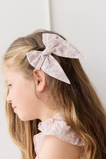 Organic Cotton Voile Bow - Chloe Mauve Childrens Bow from Jamie Kay Australia